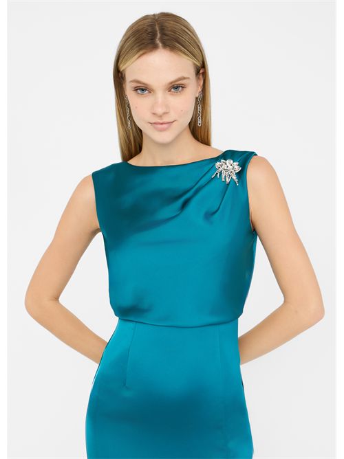 Abito midi elegante in raso LIU JO | CF5335T2956/X0215